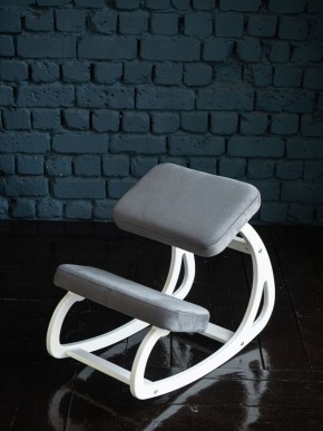 Балансирующий коленный стул Конёк Горбунёк (Белый) в Шадринске - shadrinsk.ok-mebel.com | фото 3