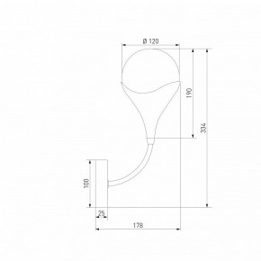 Бра Eurosvet Calyx 60169/1 никель в Шадринске - shadrinsk.ok-mebel.com | фото 4