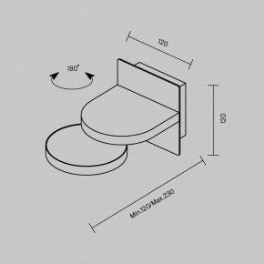 Бра Maytoni Flap MOD354WL-L12B3K в Шадринске - shadrinsk.ok-mebel.com | фото 5