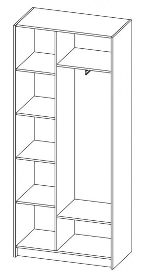 ДАРЬЯ Шкаф (Крафт серый/Крафт белый) гостиная в Шадринске - shadrinsk.ok-mebel.com | фото 6