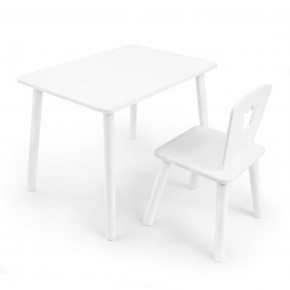 Детский комплект стол и стул «Корона» Rolti Baby (белый/белый, массив березы/мдф) в Шадринске - shadrinsk.ok-mebel.com | фото