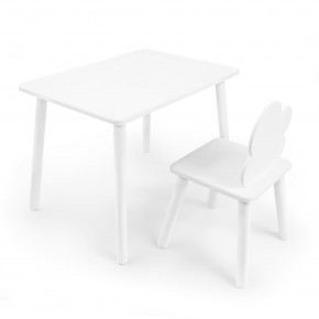 Детский комплект стол и стул «Облачко» Rolti Baby (белый/белый, массив березы/мдф) в Шадринске - shadrinsk.ok-mebel.com | фото
