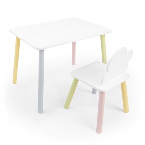 Детский комплект стол и стул «Облачко» Rolti Baby (белый/цветной, массив березы/мдф) в Шадринске - shadrinsk.ok-mebel.com | фото 1