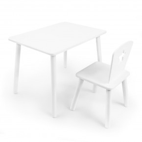 Детский комплект стол и стул «Звезда» Rolti Baby (белый/белый, массив березы/мдф) в Шадринске - shadrinsk.ok-mebel.com | фото