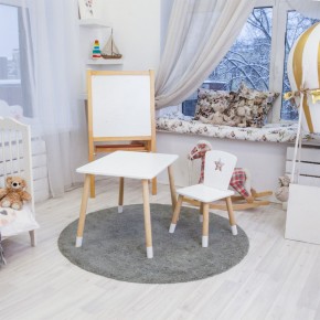 Детский комплект стол и стул «Звезда» Rolti Baby (белый/береза, массив березы/мдф) в Шадринске - shadrinsk.ok-mebel.com | фото 3