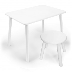 Детский комплект стол и табурет круглый Rolti Baby с накладкой Алфавит (белая столешница/белое сиденье/белые ножки) в Шадринске - shadrinsk.ok-mebel.com | фото 3