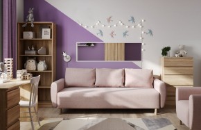 Диван-кровать Тулисия светло-розовый, ткань рогожка в Шадринске - shadrinsk.ok-mebel.com | фото