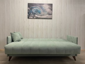 Диван Престиж-3 (НПБ) велюр Sensey mist green в Шадринске - shadrinsk.ok-mebel.com | фото 3