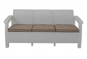 Диван Yalta Premium Sofa 3 Set (Ялта) белый (+подушки под спину) в Шадринске - shadrinsk.ok-mebel.com | фото 2