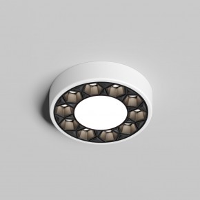 DK2440-WB Встраиваемый светильник DUAL 5+5 Вт, LED 4000K, IP 20, d90mm, белый/черный, алюминий/акрил в Шадринске - shadrinsk.ok-mebel.com | фото
