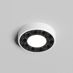DK2440-WB Встраиваемый светильник DUAL 5+5 Вт, LED 4000K, IP 20, d90mm, белый/черный, алюминий/акрил в Шадринске - shadrinsk.ok-mebel.com | фото 2