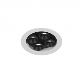 DK2510-WB Встраиваемый светильник SPACE со светодиодом d65 220V 8W 38° 4000К IP20 белый/черный алюминий в Шадринске - shadrinsk.ok-mebel.com | фото 4