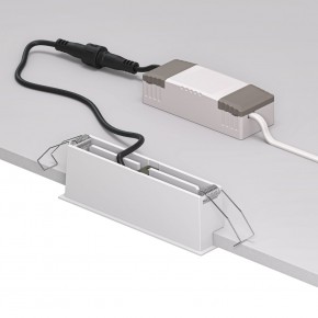 DK2514-WB Встраиваемый светильник SPACE со светодиодом L126mm 220V 10W 38° 4000К IP20 белый/черный алюминий в Шадринске - shadrinsk.ok-mebel.com | фото 3