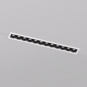 DK2515-WB Встраиваемый светильник SPACE со светодиодом L240mm 220V 20W 38° 4000К IP20 белый/черный алюминий в Шадринске - shadrinsk.ok-mebel.com | фото