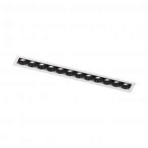 DK2515-WB Встраиваемый светильник SPACE со светодиодом L240mm 220V 20W 38° 4000К IP20 белый/черный алюминий в Шадринске - shadrinsk.ok-mebel.com | фото 4