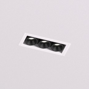 DK2530-WB Встраиваемый светильник SPACE со светодиодом под шпатлевку L69mm 220V 6W 38° 4000К IP20 белый/черный алюминий в Шадринске - shadrinsk.ok-mebel.com | фото