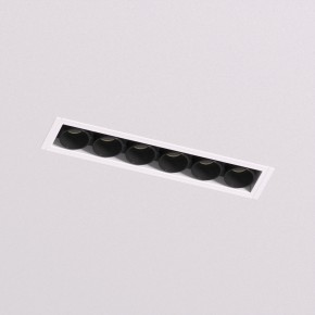DK2531-WB Встраиваемый светильник SPACE со светодиодом под шпатлевку L126mm 220V 10W 38° 4000К IP20 белый/черный алюминий в Шадринске - shadrinsk.ok-mebel.com | фото 2