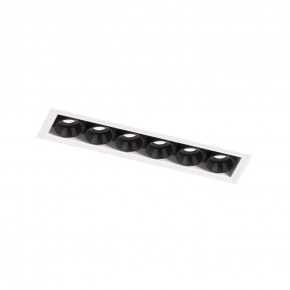 DK2531-WB Встраиваемый светильник SPACE со светодиодом под шпатлевку L126mm 220V 10W 38° 4000К IP20 белый/черный алюминий в Шадринске - shadrinsk.ok-mebel.com | фото 6