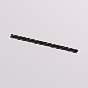 DK2532-WB Встраиваемый светильник SPACE со светодиодом под шпатлевку L240mm 220V 20W 38° 4000К IP20 белый/черный алюминий в Шадринске - shadrinsk.ok-mebel.com | фото 2