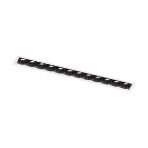 DK2532-WB Встраиваемый светильник SPACE со светодиодом под шпатлевку L240mm 220V 20W 38° 4000К IP20 белый/черный алюминий в Шадринске - shadrinsk.ok-mebel.com | фото 5