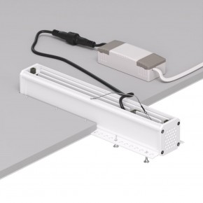 DK2532-WB Встраиваемый светильник SPACE со светодиодом под шпатлевку L240mm 220V 20W 38° 4000К IP20 белый/черный алюминий в Шадринске - shadrinsk.ok-mebel.com | фото 6