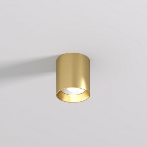 DK2610-SB Накладной светильник SHINE TUBE со светодиодом, D70*H80, IP20, 3000К, 10W, RA?90, сатинированная латунь, алюминий в Шадринске - shadrinsk.ok-mebel.com | фото