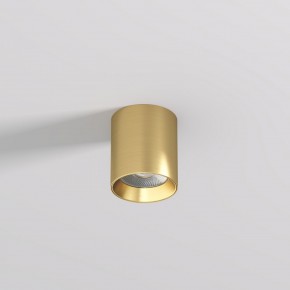 DK2610-SB Накладной светильник SHINE TUBE со светодиодом, D70*H80, IP20, 3000К, 10W, RA?90, сатинированная латунь, алюминий в Шадринске - shadrinsk.ok-mebel.com | фото 2