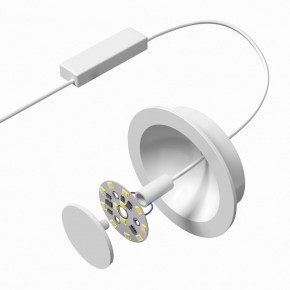 DK2700-WH Встраиваемый светильник, IP 20, 7 Вт, LED 3000, белый, алюминий в Шадринске - shadrinsk.ok-mebel.com | фото 4