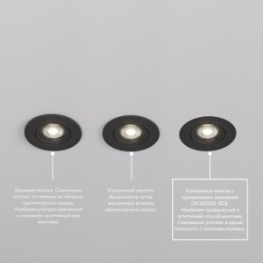 DK3020-BK Встраиваемый светильник, IP 20, 10 Вт, GU5.3, LED, черный, пластик в Шадринске - shadrinsk.ok-mebel.com | фото 5