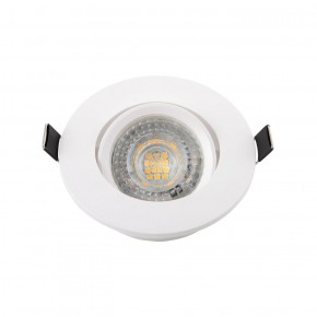 DK3020-WH Встраиваемый светильник, IP 20, 10 Вт, GU5.3, LED, белый, пластик в Шадринске - shadrinsk.ok-mebel.com | фото 2
