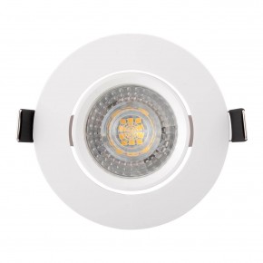 DK3020-WH Встраиваемый светильник, IP 20, 10 Вт, GU5.3, LED, белый, пластик в Шадринске - shadrinsk.ok-mebel.com | фото
