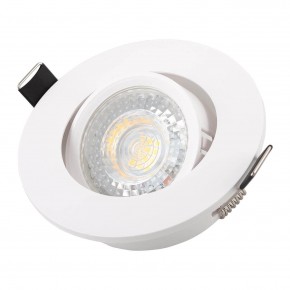 DK3020-WH Встраиваемый светильник, IP 20, 10 Вт, GU5.3, LED, белый, пластик в Шадринске - shadrinsk.ok-mebel.com | фото 2