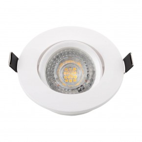 DK3020-WH Встраиваемый светильник, IP 20, 10 Вт, GU5.3, LED, белый, пластик в Шадринске - shadrinsk.ok-mebel.com | фото 4