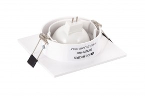 DK3021-WH Встраиваемый светильник, IP 20, 10 Вт, GU5.3, LED, белый, пластик в Шадринске - shadrinsk.ok-mebel.com | фото 4