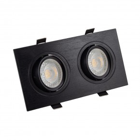 DK3022-BK Встраиваемый светильник, IP 20, 10 Вт, GU5.3, LED, черный, пластик в Шадринске - shadrinsk.ok-mebel.com | фото
