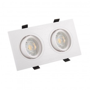 DK3022-WH Встраиваемый светильник, IP 20, 10 Вт, GU5.3, LED, белый, пластик в Шадринске - shadrinsk.ok-mebel.com | фото 3