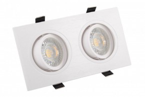 DK3022-WH Встраиваемый светильник, IP 20, 10 Вт, GU5.3, LED, белый, пластик в Шадринске - shadrinsk.ok-mebel.com | фото