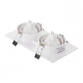 DK3022-WH Встраиваемый светильник, IP 20, 10 Вт, GU5.3, LED, белый, пластик в Шадринске - shadrinsk.ok-mebel.com | фото 3