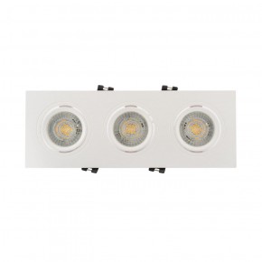 DK3023-WH Встраиваемый светильник, IP 20, 10 Вт, GU5.3, LED, белый, пластик в Шадринске - shadrinsk.ok-mebel.com | фото 2