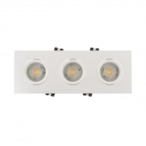 DK3023-WH Встраиваемый светильник, IP 20, 10 Вт, GU5.3, LED, белый, пластик в Шадринске - shadrinsk.ok-mebel.com | фото