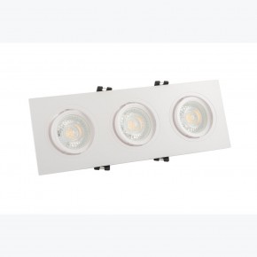 DK3023-WH Встраиваемый светильник, IP 20, 10 Вт, GU5.3, LED, белый, пластик в Шадринске - shadrinsk.ok-mebel.com | фото 2