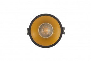 DK3026-BG Встраиваемый светильник, IP 20, 10 Вт, GU5.3, LED, черный/золотой, пластик в Шадринске - shadrinsk.ok-mebel.com | фото
