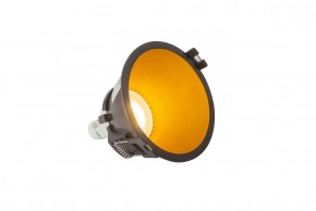 DK3026-BG Встраиваемый светильник, IP 20, 10 Вт, GU5.3, LED, черный/золотой, пластик в Шадринске - shadrinsk.ok-mebel.com | фото 3