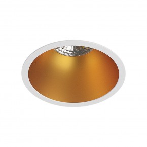 DK3026-WG Встраиваемый светильник, IP 20, 10 Вт, GU5.3, LED, белый/золотой, пластик в Шадринске - shadrinsk.ok-mebel.com | фото