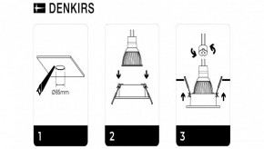 DK3026-WH Встраиваемый светильник, IP 20, 10 Вт, GU5.3, LED, белый, пластик в Шадринске - shadrinsk.ok-mebel.com | фото 7