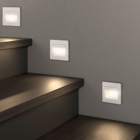 DK3050-WH Светильник встраиваемый в стену, IP 20, LED 3000, 1 Вт, белый, пластик в Шадринске - shadrinsk.ok-mebel.com | фото 6