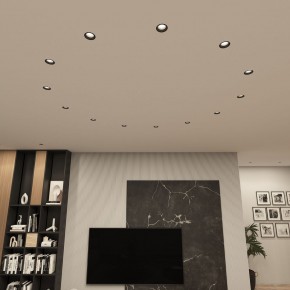 DK3055-BK Встраиваемый светильник, IP 20, 10 Вт, GU5.3, LED, черный, пластик в Шадринске - shadrinsk.ok-mebel.com | фото 3