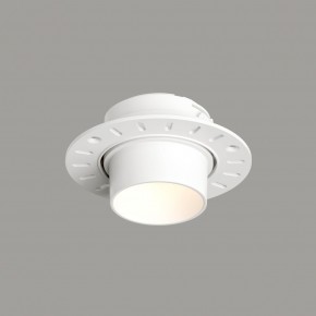 DK3056-WH Встраиваемый светильник под шпатлевку, IP20, до 15 Вт, LED, GU5,3, белый, пластик в Шадринске - shadrinsk.ok-mebel.com | фото