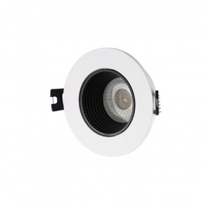 DK3061-WH+BK Встраиваемый светильник, IP 20, 10 Вт, GU5.3, LED, белый/черный, пластик в Шадринске - shadrinsk.ok-mebel.com | фото