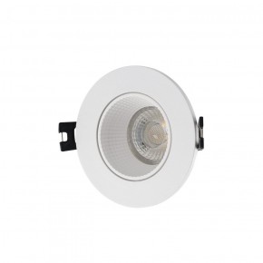 DK3061-WH Встраиваемый светильник, IP 20, 10 Вт, GU5.3, LED, белый/белый, пластик в Шадринске - shadrinsk.ok-mebel.com | фото